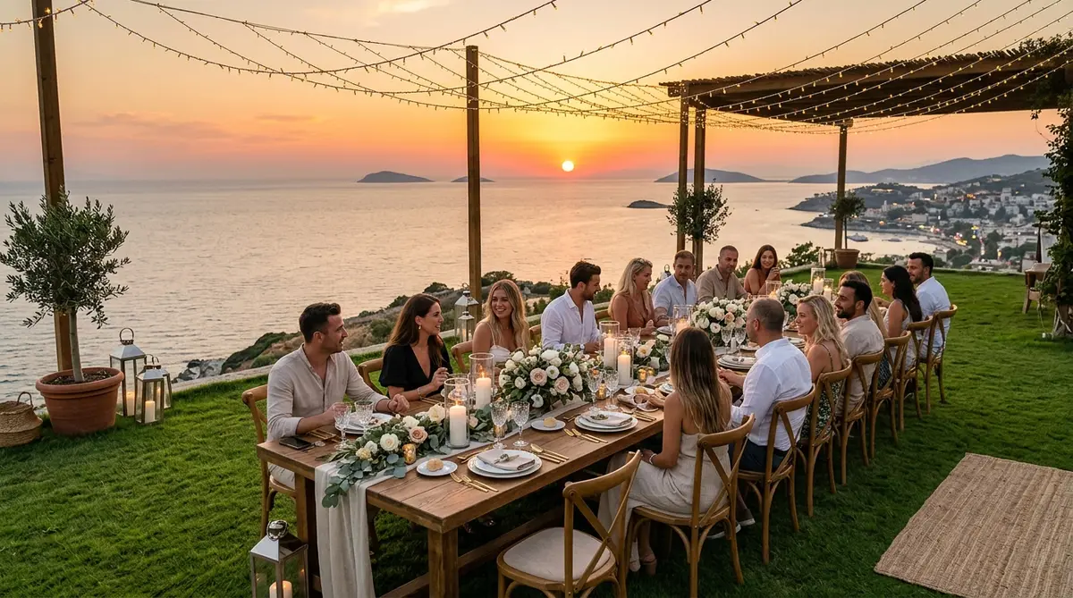 Kuşadası Sahilde Akşam Yemeği